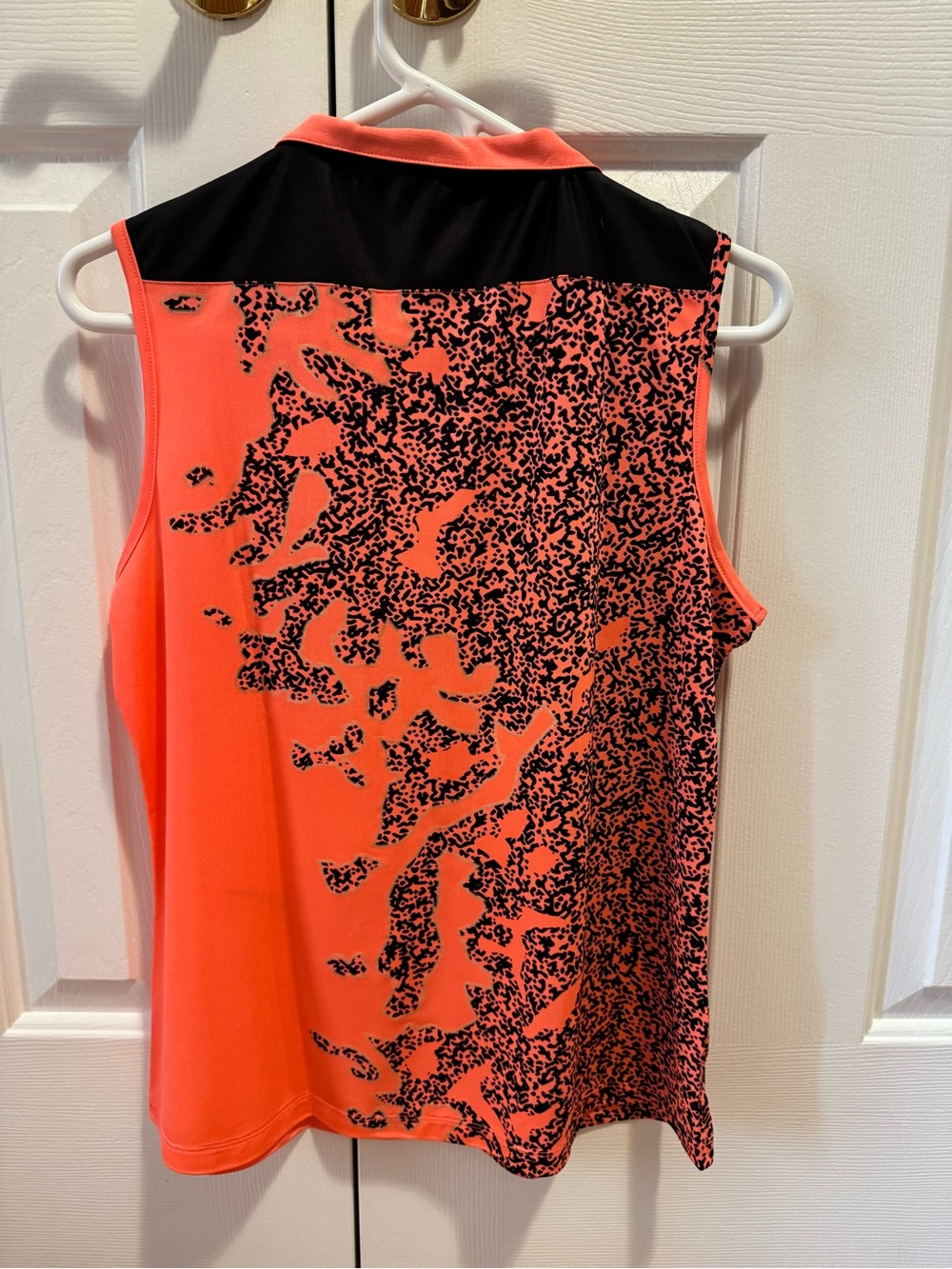 jamie sadock Coral Pink Sleeveless Golf Tank with Black Speckle - Picture 4 of 4
